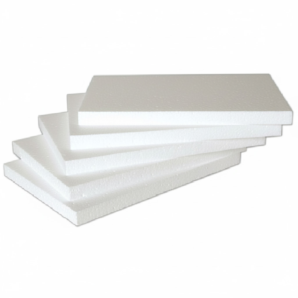 Plaque de polystyrène épaisseur 2 cm, dimensions 1m x 1m